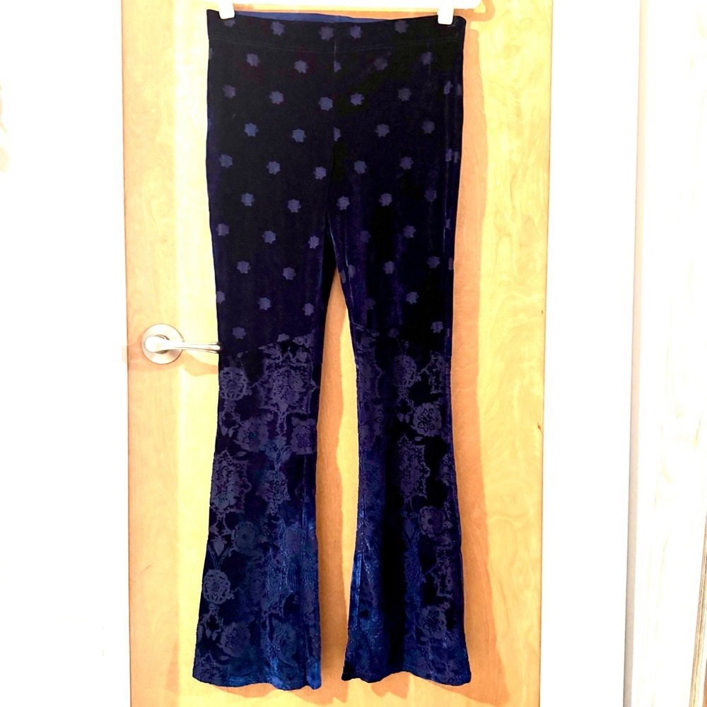 Free People Velour Bellbottoms